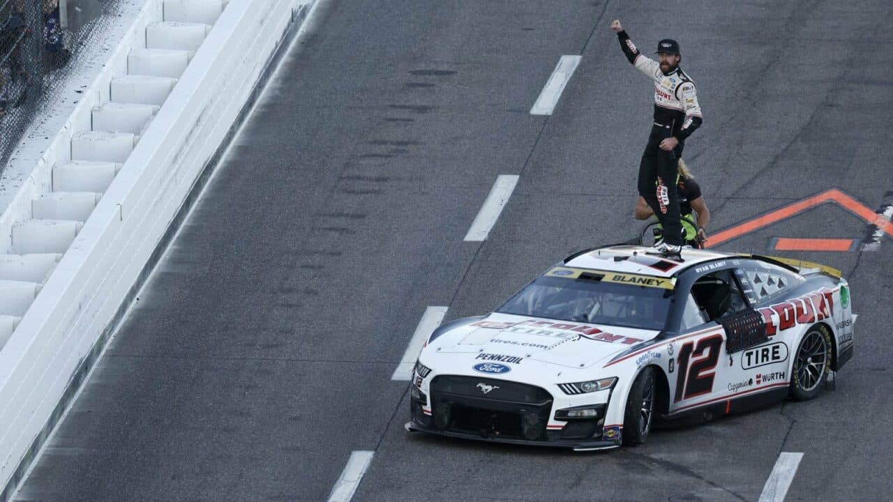 hero image for Ryan Blaney Scores Martinsville Win; Locks into Championship 4