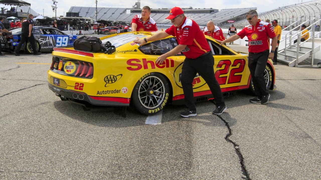 hero image for Weather Forces Postponement of NASCAR Cup Crayon 301 to Monday at 12 PM ET