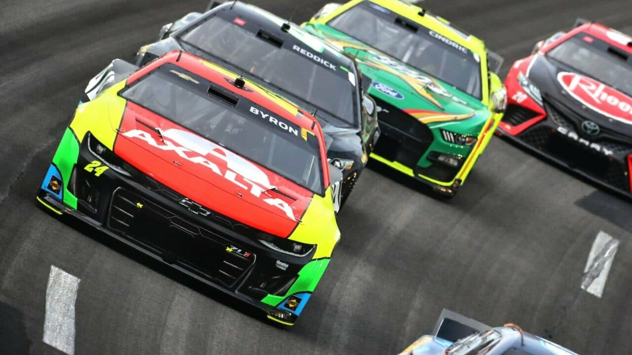 hero image for William Byron Scores Fourth Win of 2023 After Mother Nature Intervenes at Atlanta