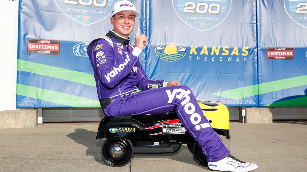 hero image for Christopher Bell Notches 11th Career NASCAR Cup Series Pole