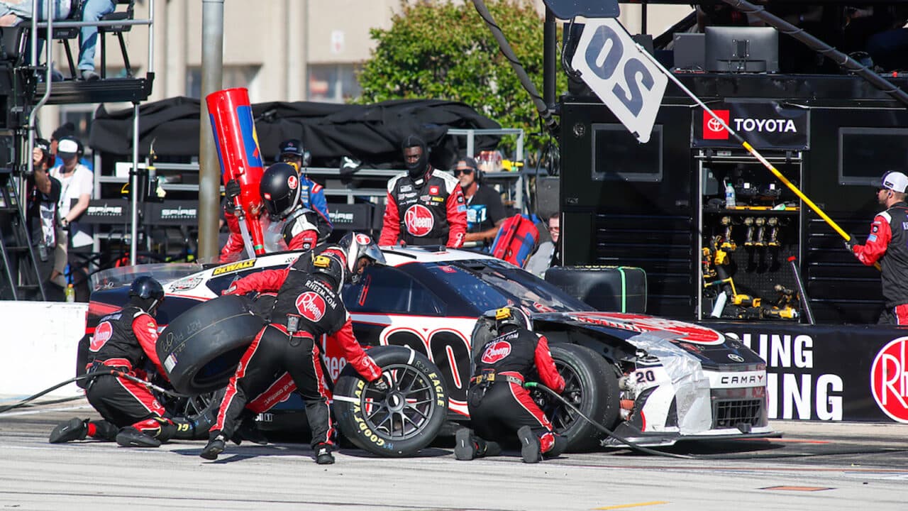 hero image for NASCAR Suspends Eight National Series Team Members Following Texas