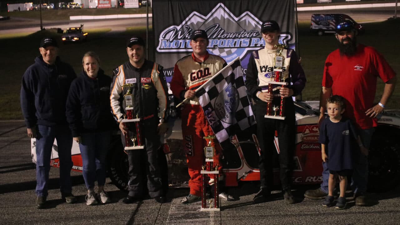 hero image for Gabe Brown Steals $3,000 Foley Oil & Propane Late Model Special at White Mountain