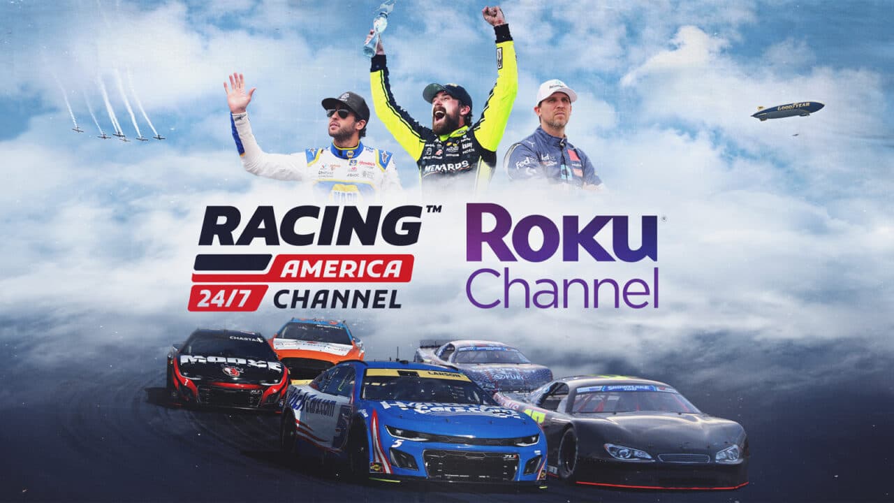 hero image for Racing America 24/7 Channel Now Available on The Roku Channel