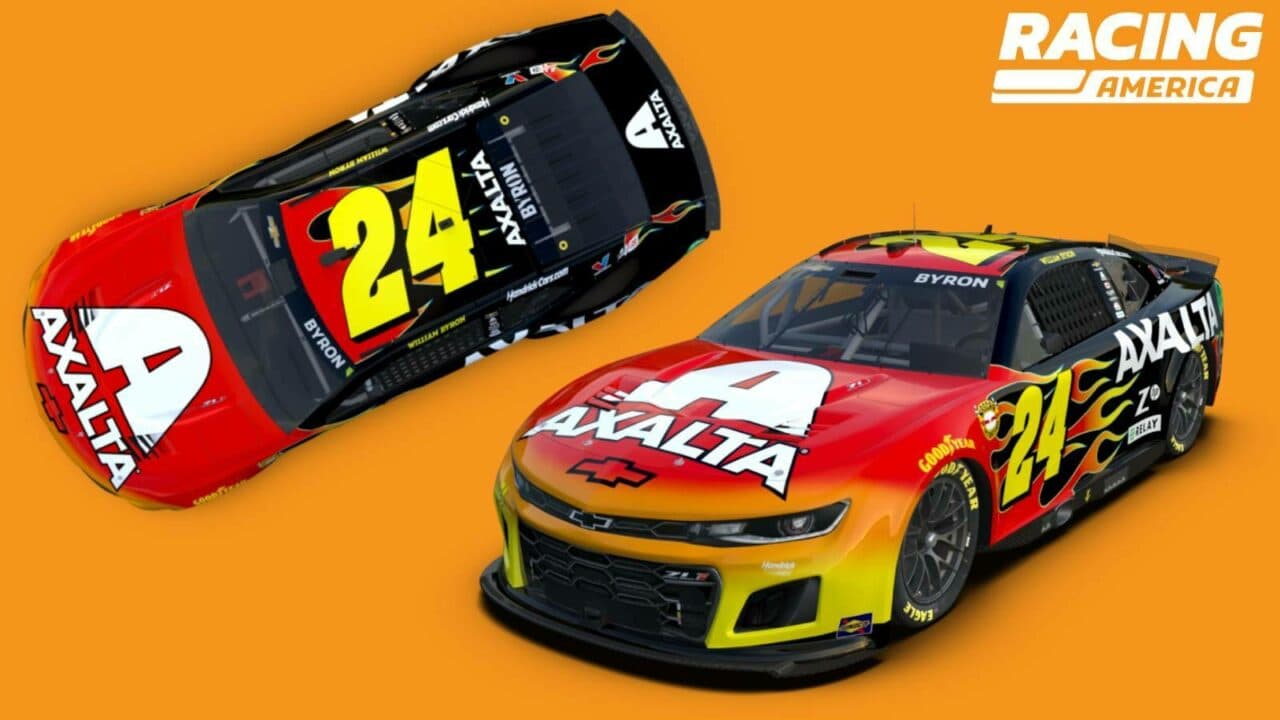 hero image for William Byron Running Jeff Gordon 2009 'Firestorm' Throwback at Darlington