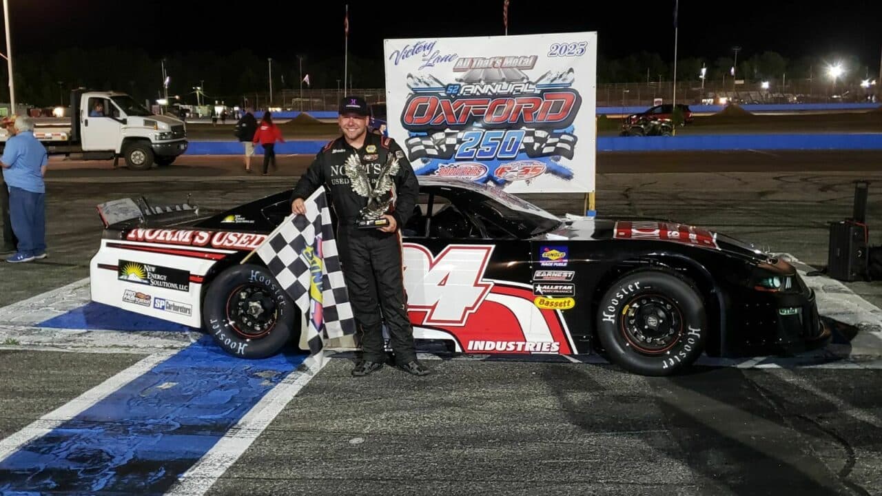 hero image for Garrett Hall Kicks Off Oxford 250 Weekend with Sunoco 150 Triumph
