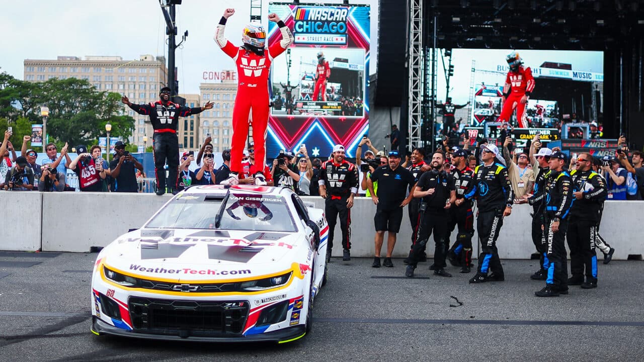 hero image for Shane Van Gisbergen Completes Chicago Weekend Sweep; Earns Third Cup Victory