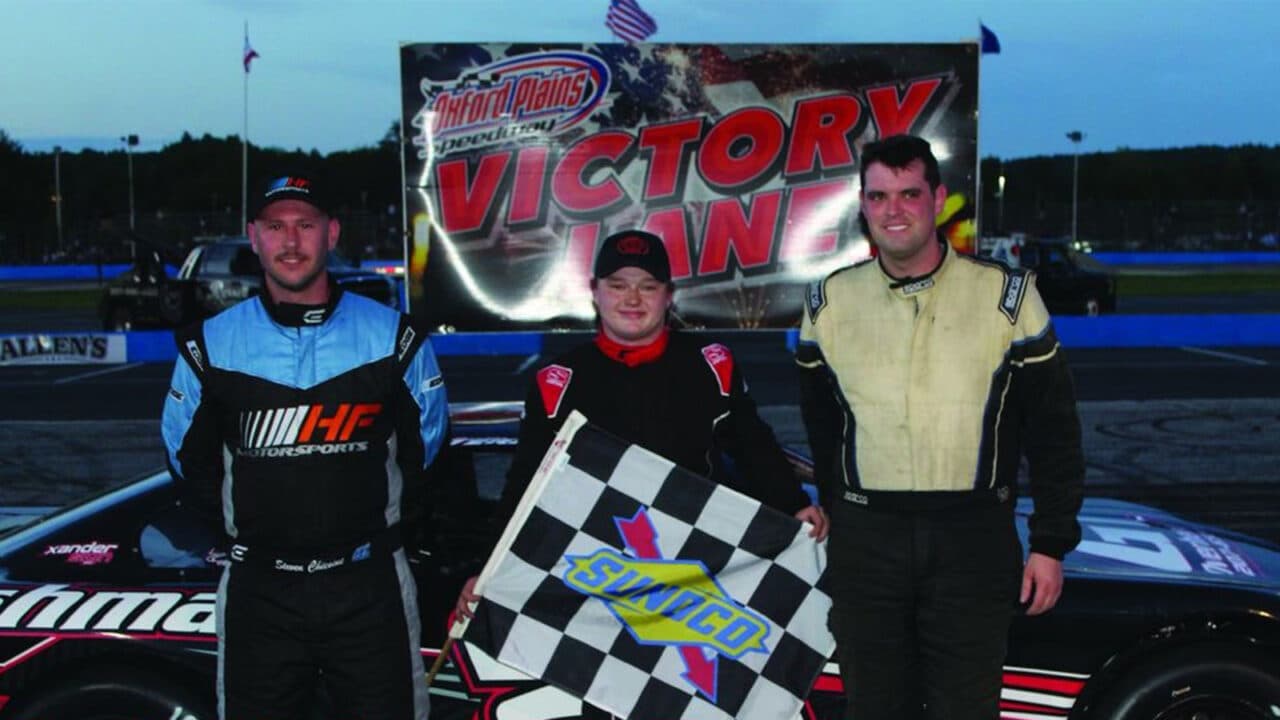 hero image for Austin Teras Opens Doubleheader Weekend at Oxford Plains In Victory Lane