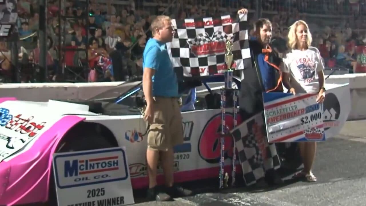 hero image for Bob Page Claims Firecracker 70 Late Model Win at Midvale