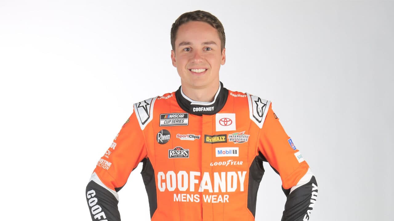 hero image for Joe Gibbs Racing Announces Partnership With Christopher Bell, COOFANDY