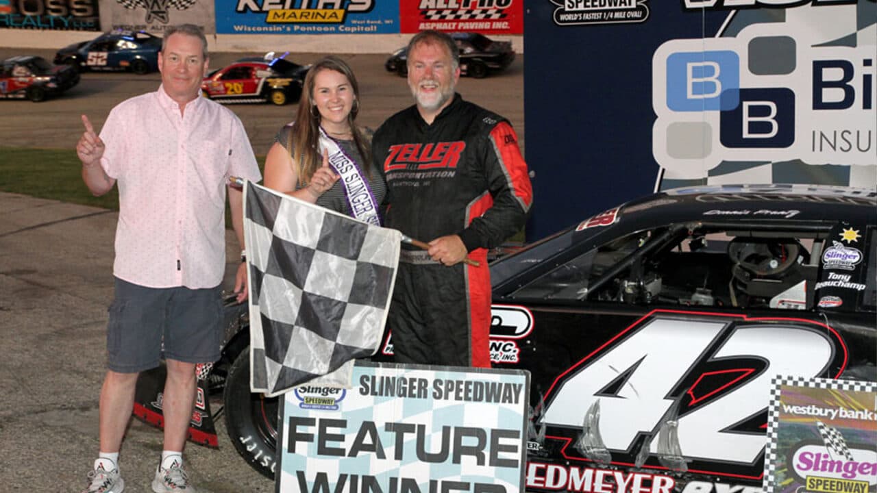 hero image for Dennis Prunty Tops Steve Apel to Win Father's Day 75 at Slinger
