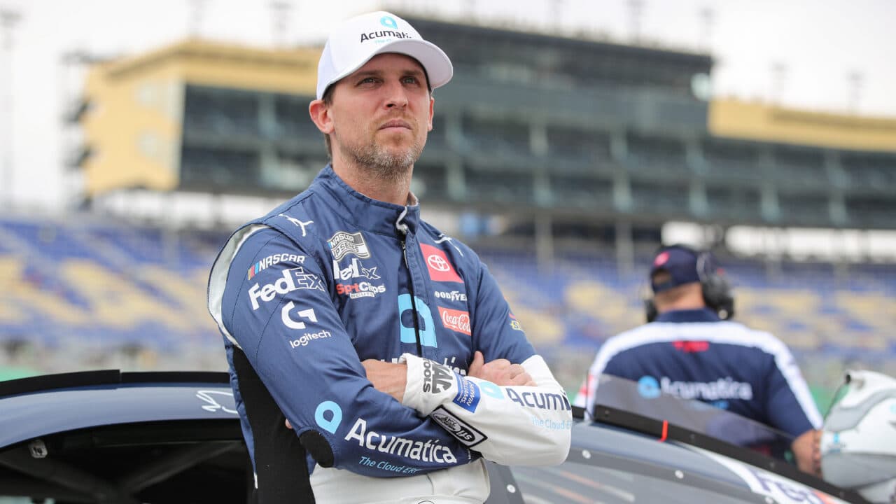 hero image for Denny Hamlin to Race in SRX Opener at Stafford