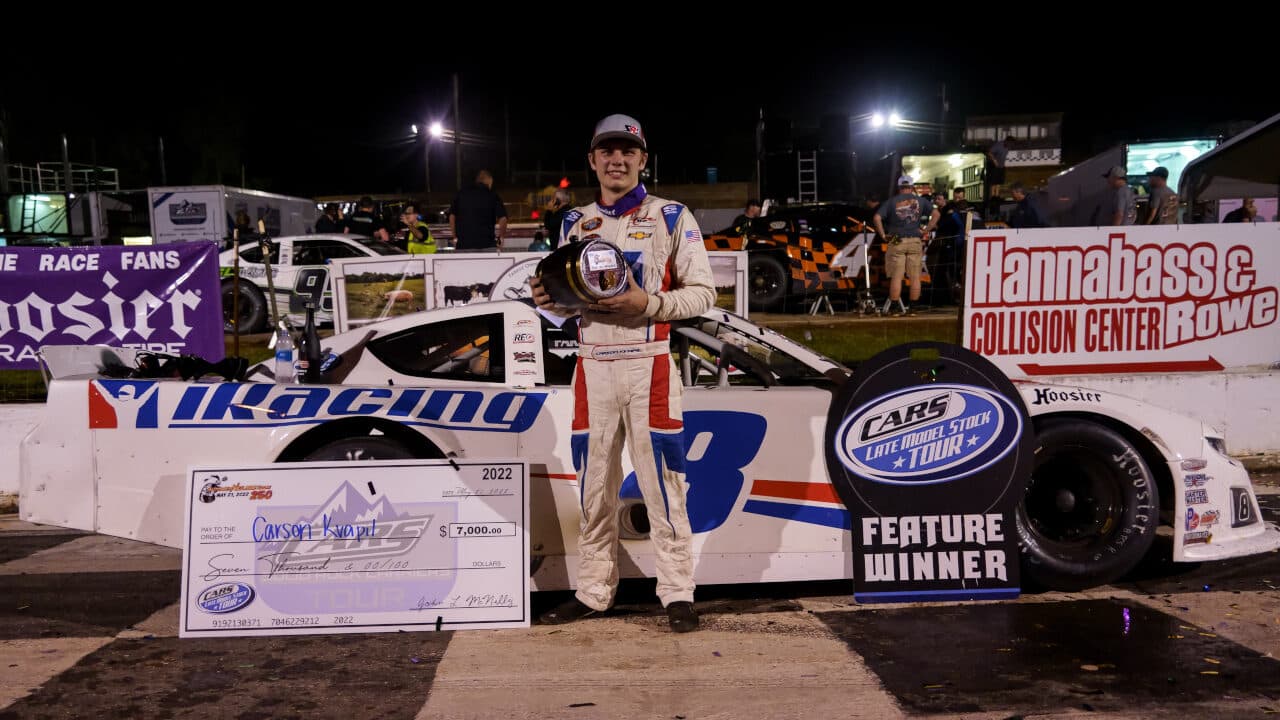 hero image for Carson Kvapil Provided Birthday Gift CARS Win at Franklin Co.
