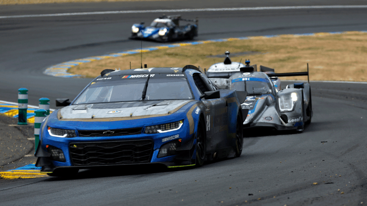 hero image for Garage 56 Chevrolet Returns to Hendrick Motorsports, On Display at Team Museum