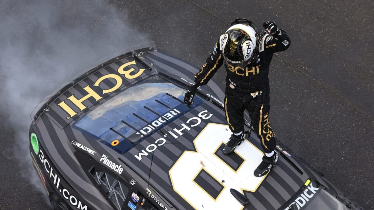 hero image for Tyler Reddick Earns Convincing Brickyard Road Win