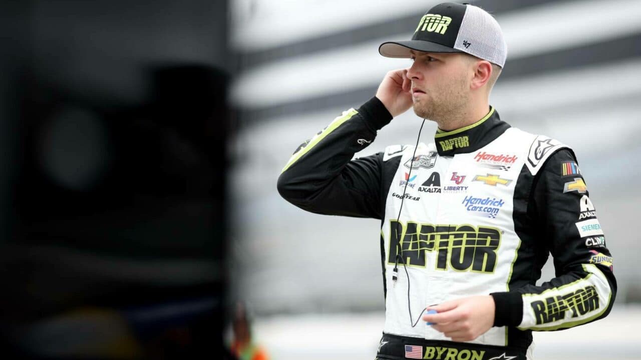 hero image for William Byron Earns 10th Career Cup Series Pole at Kansas