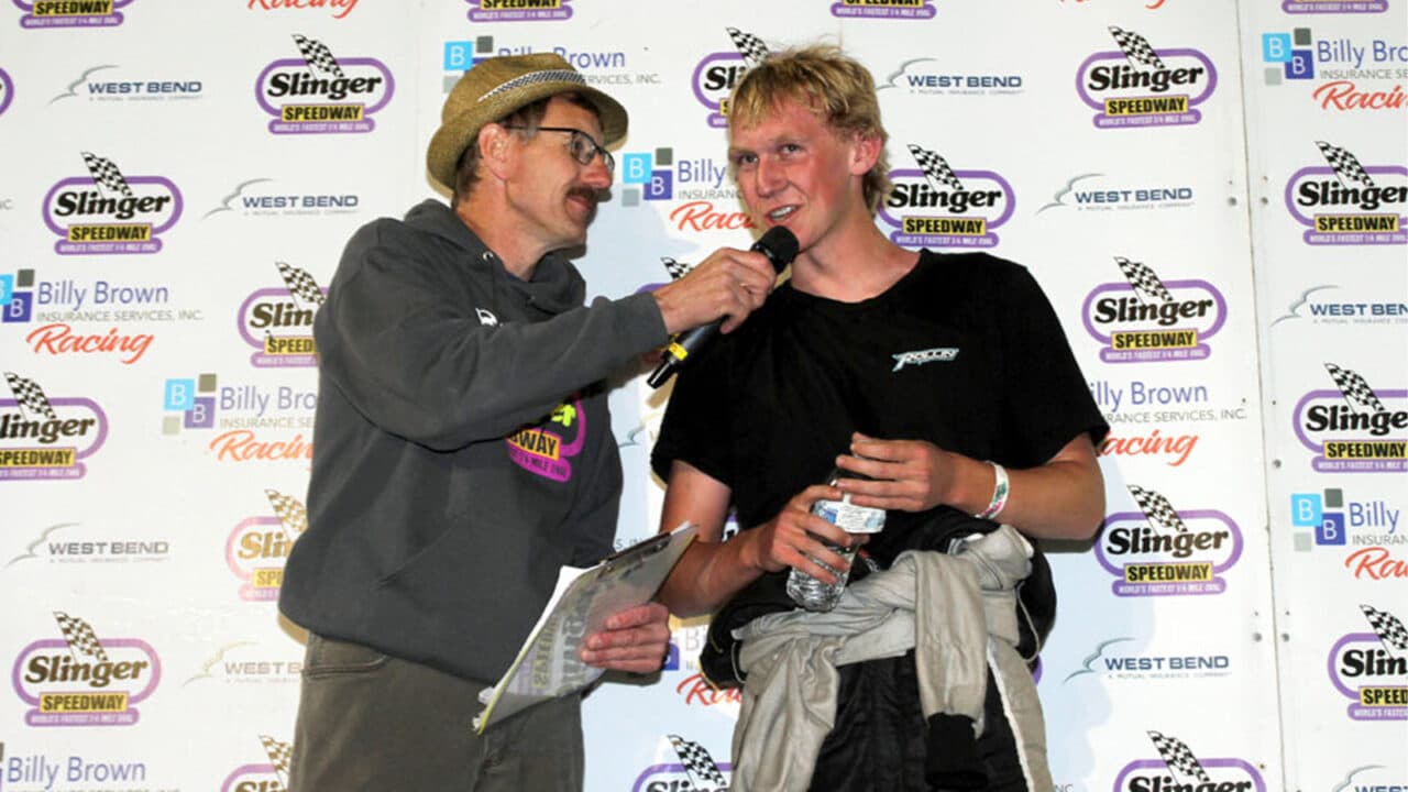 hero image for Evan Hassler's First Night In a Late Model Ends With a Slinger Victory