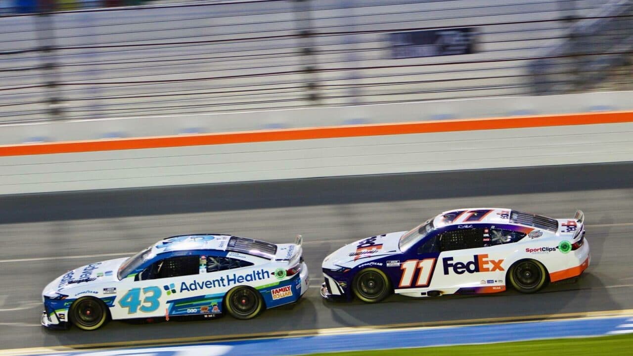 hero image for Denny Hamlin, Eight Toyotas Pace Friday Practice at Daytona