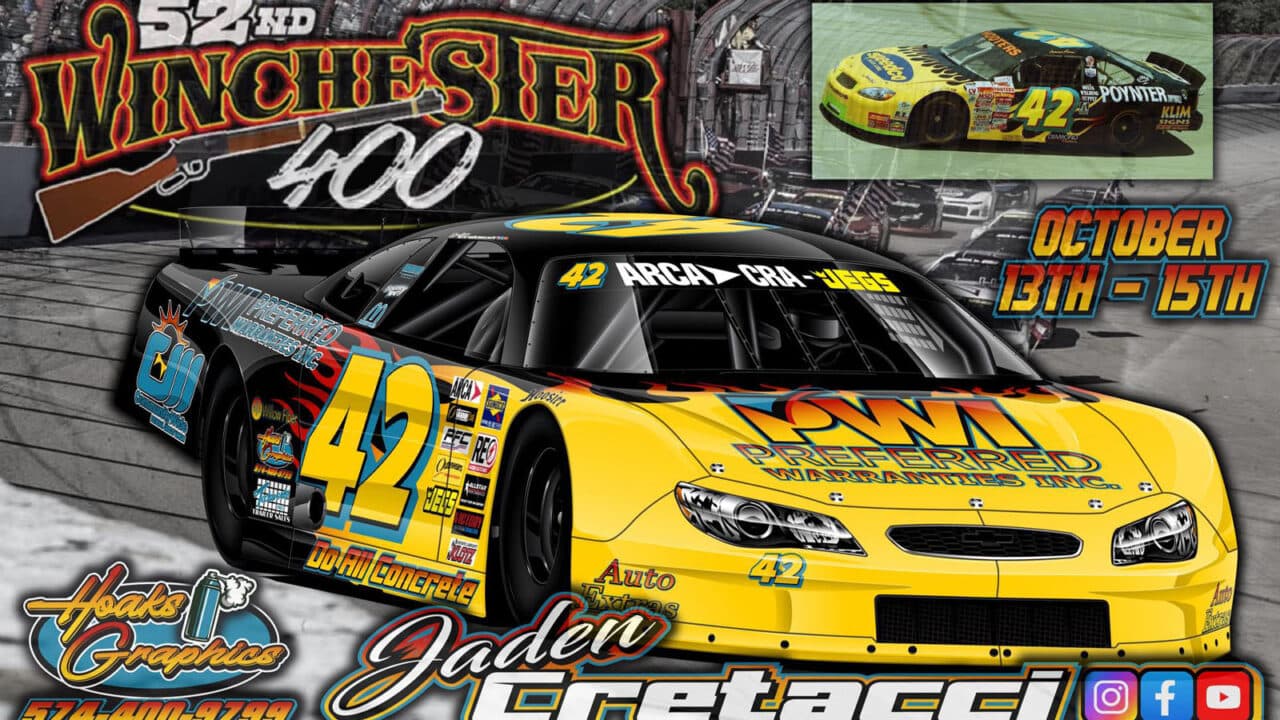 hero image for Cretacci Honoring Crew Chief, Former Winchester 400 Winner With Throwback Scheme