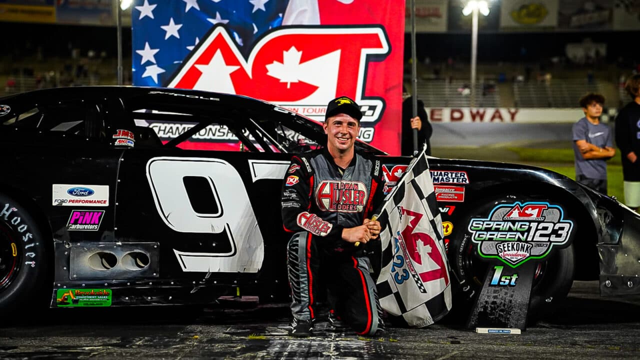 hero image for Joey Pole Schools the Rookies and Returns to ACT Spring Green Victory Lane at Seekonk