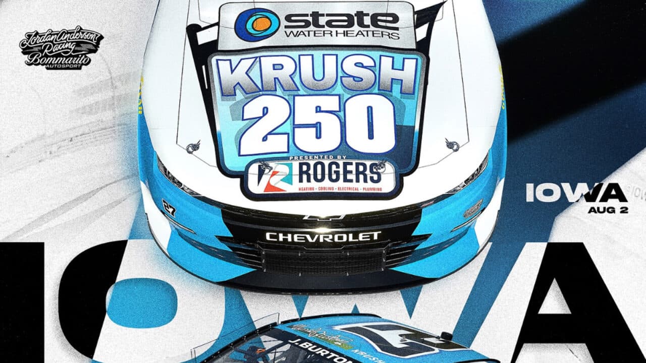 hero image for Jeb Burton Representing Krush 250 at Iowa Speedway This Weekend