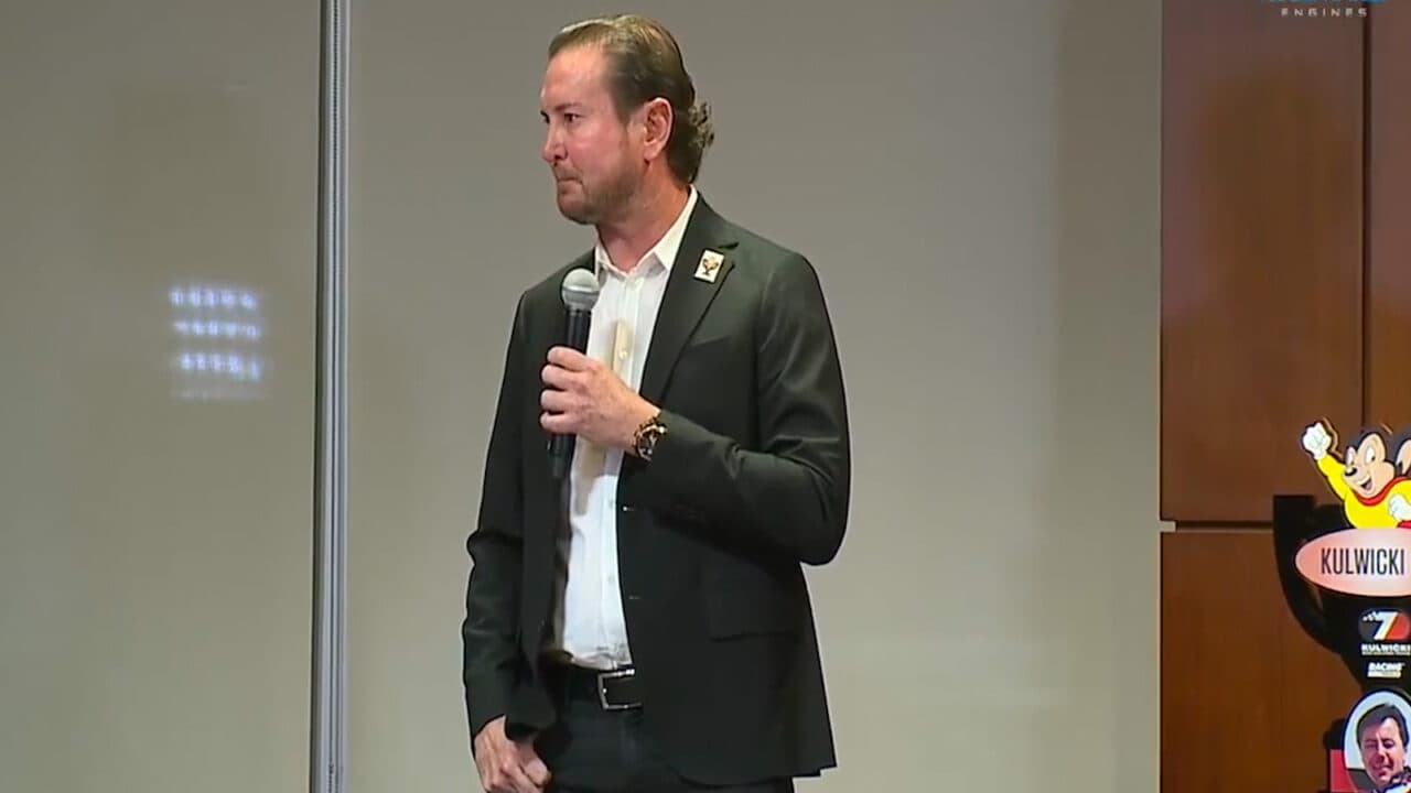 hero image for Kurt Busch Gives Passionate Speech At KDDP Banquet (2022)