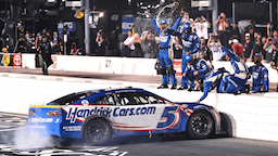Larson Darlington Win Burnout