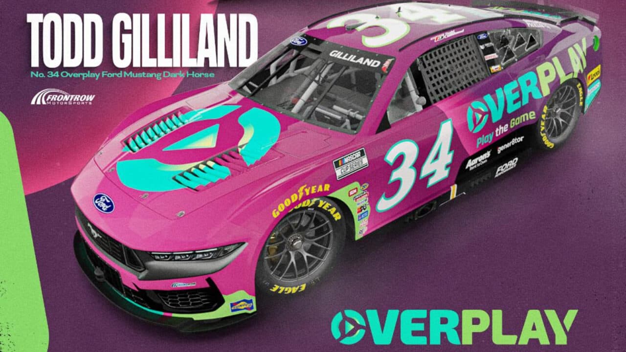hero image for Overplay Teaming Up With Todd Gilliland, Front Row Motorsports