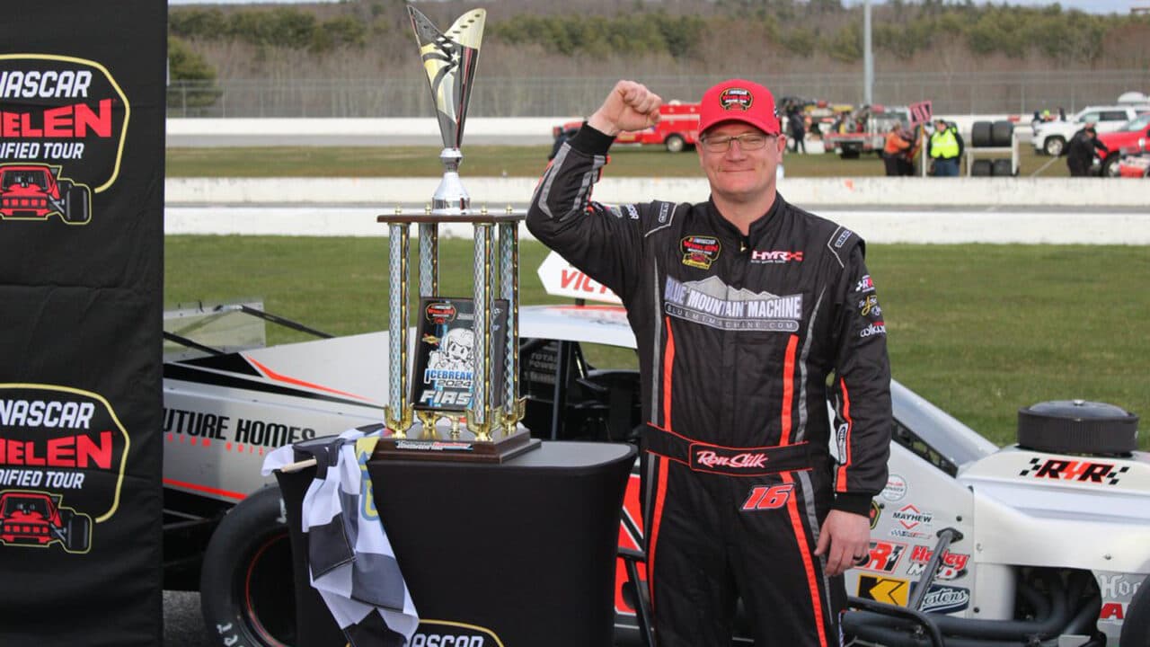 hero image for Ron Silk Dominates NASCAR Modified Icebreaker 150