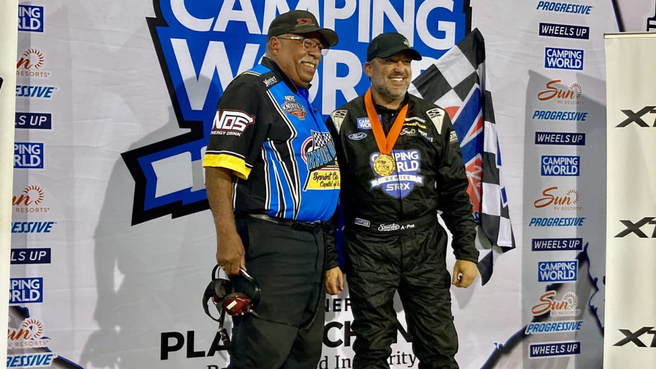 hero image for Smoke Scores First Knoxville Win as Driver with SRX