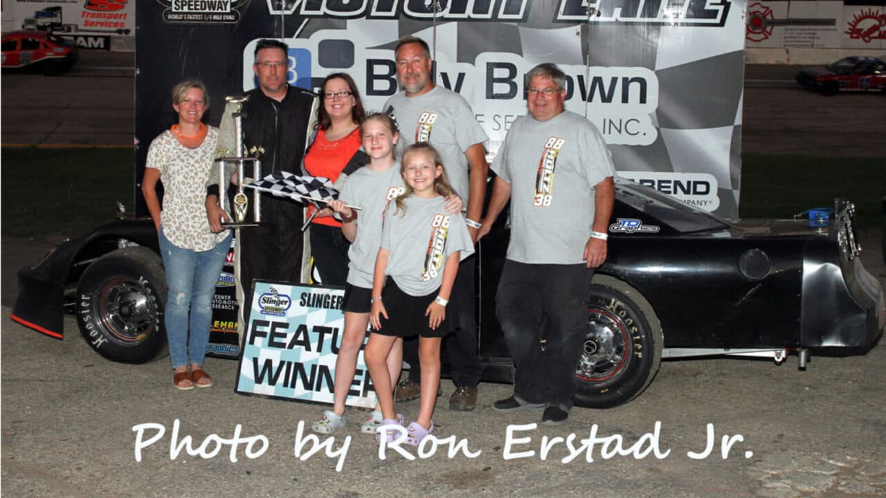 hero image for Jeff Holtz Tops Pro Late Model Field at Slinger