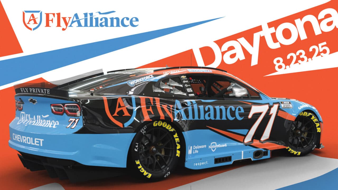 hero image for Fly Alliance Partners with Spire Motorsports for Two NASCAR Cup Series Events