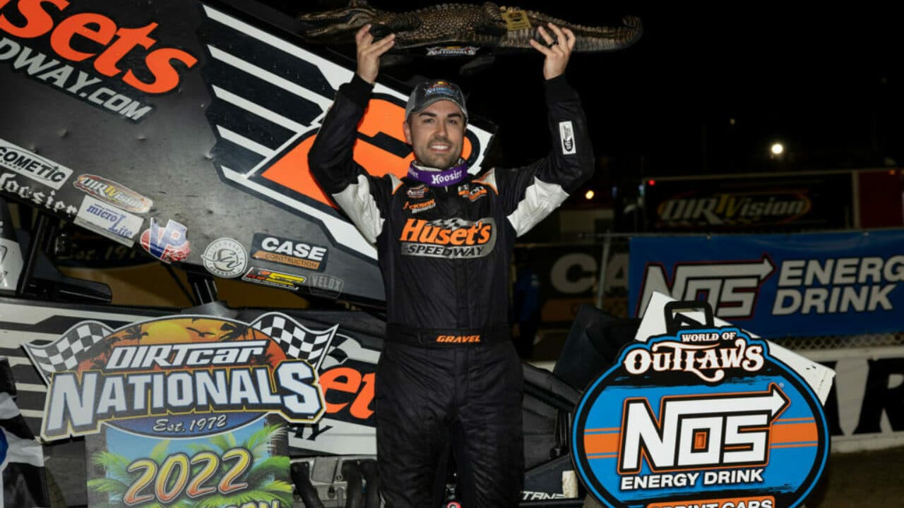 hero image for David Gravel Wrangles Big Gator Championship at DIRTcar Nationals