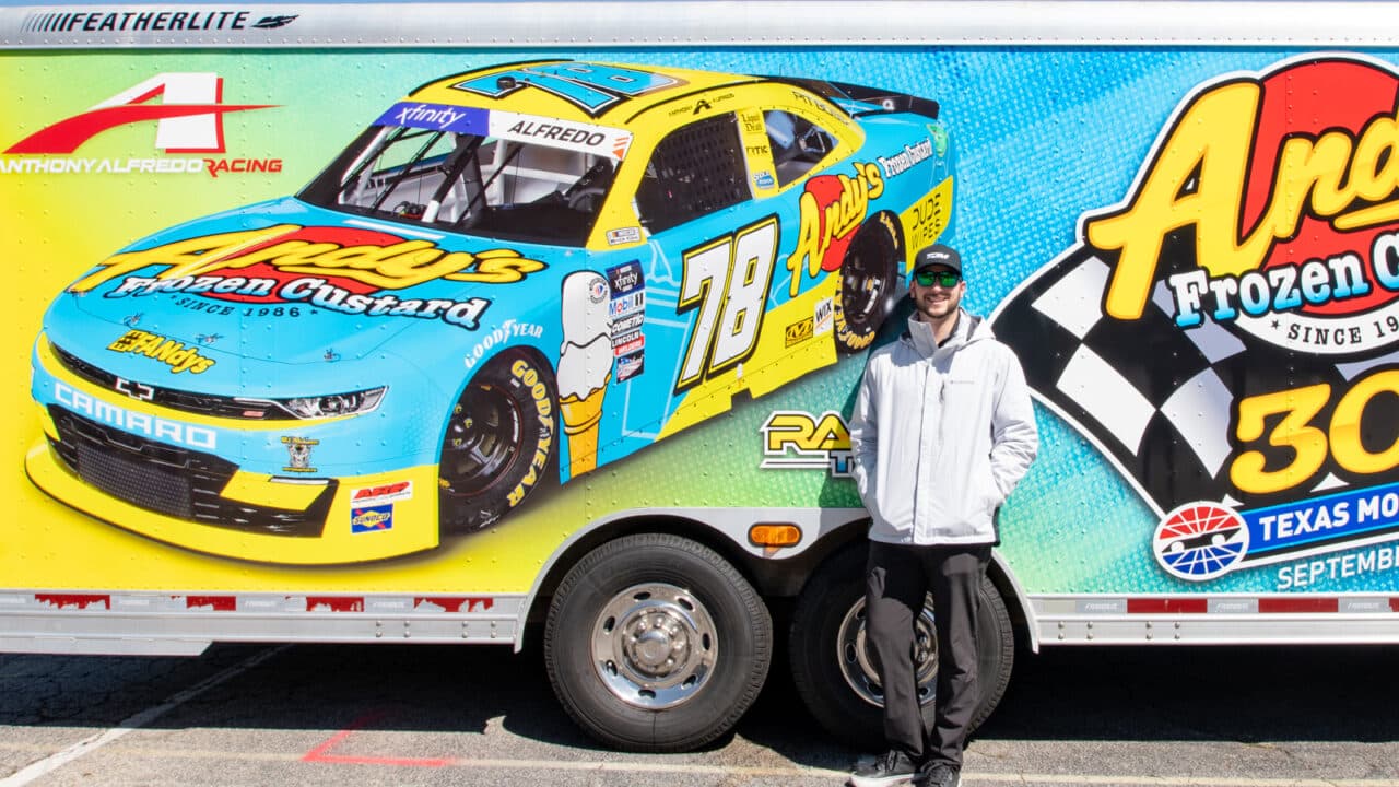 hero image for Anthony Alfredo Returns to Live Fast at Martinsville With Andy's Frozen Custard Sponsorship