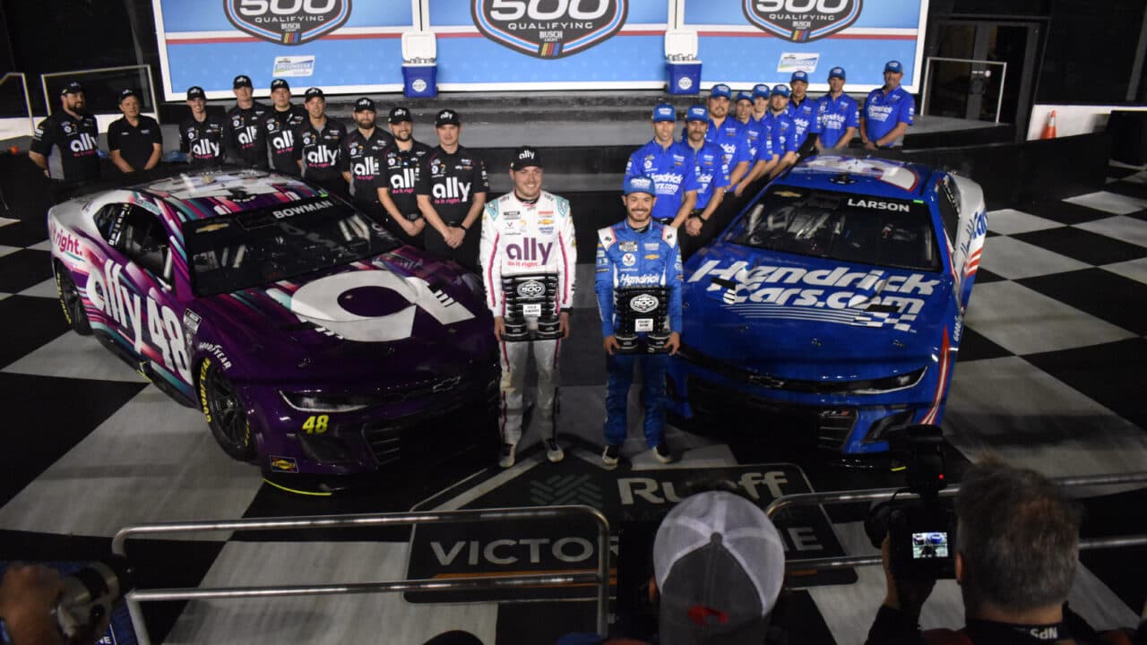 hero image for Alex Bowman Rockets to Pole For Daytona 500; Record Sixth-Consecutive Daytona 500 Front Row Start