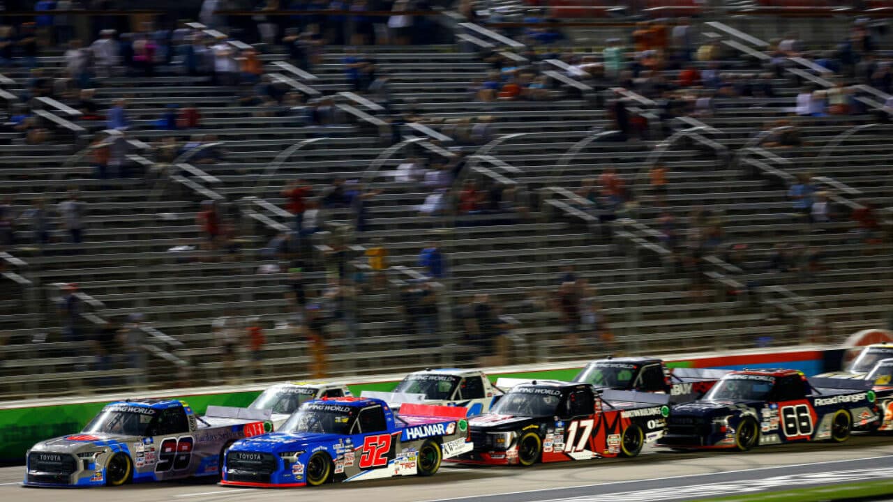 hero image for Stewart Friesen Snags Overtime Truck Series Win at Texas