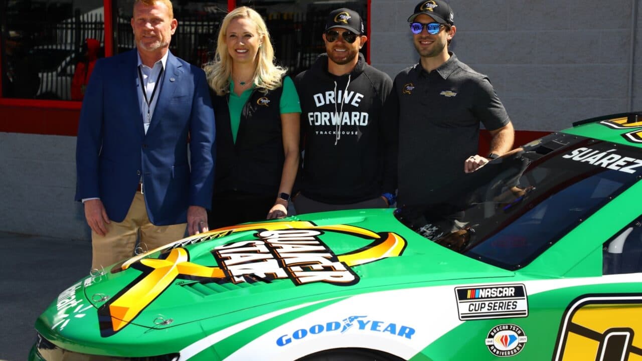 hero image for Quaker State Joins Trackhouse Racing for Two-Race Primary Sponsorship, Full Season Associate Sponsorship