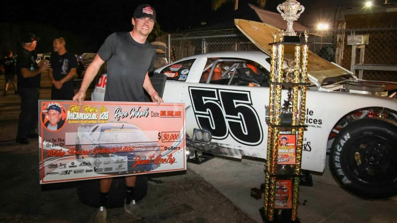 hero image for Michael Atwell Wins Bigley 128 after Ty Majeski DQ