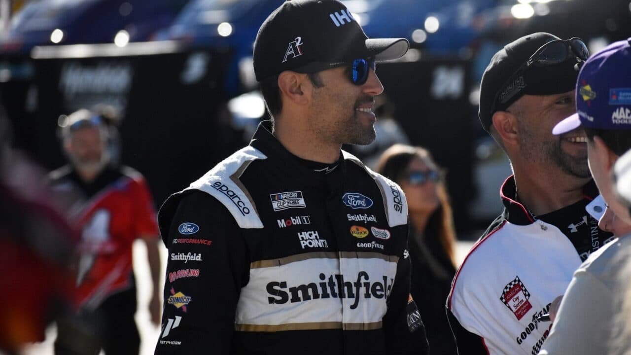 hero image for Aric Almirola, Smithfield Not Returning to Stewart-Haas Racing in 2024