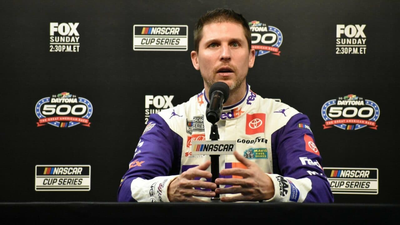 hero image for Denny Hamlin Wants Drivers, Teams to Have a Seat at the Table in NASCAR Decisions