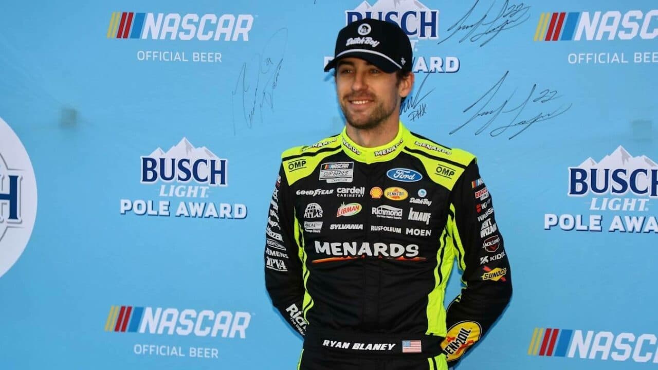 hero image for Ryan Blaney Scores 10th Career NASCAR Cup Series Pole at Bristol
