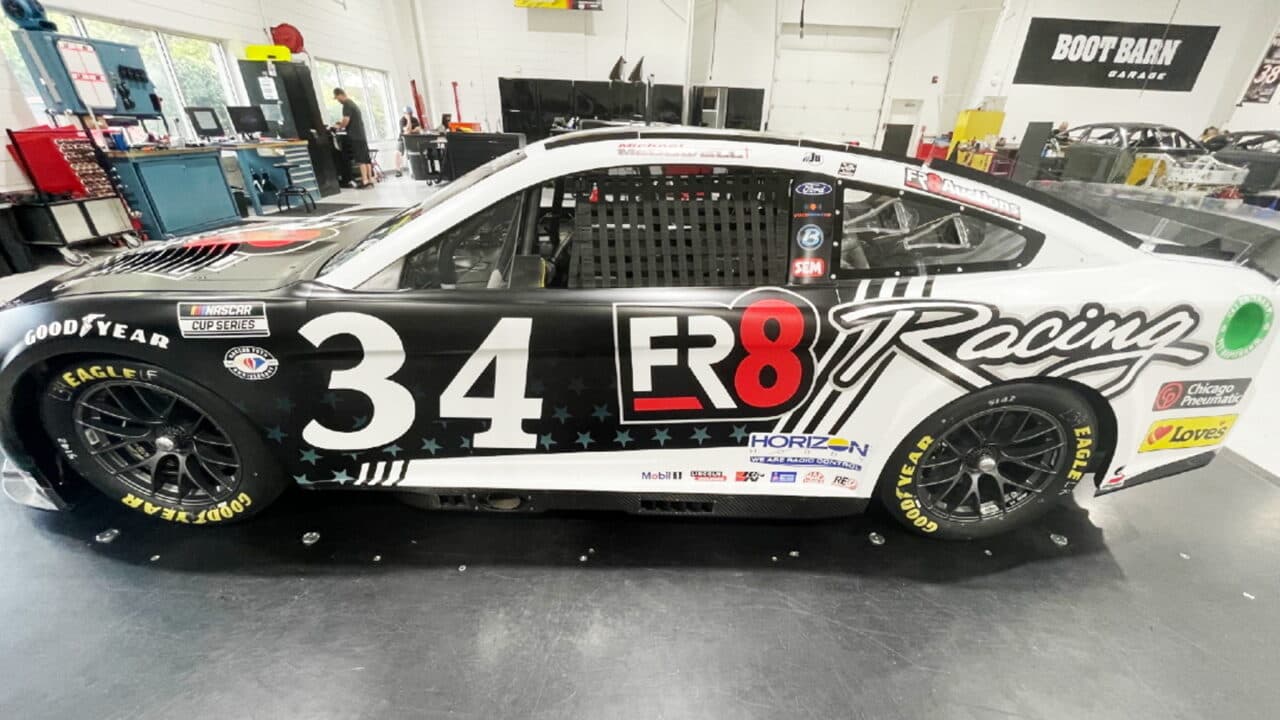 hero image for Michael McDowell, Front Row Motorsports Reveal FR8 Racing Program With Paint Scheme