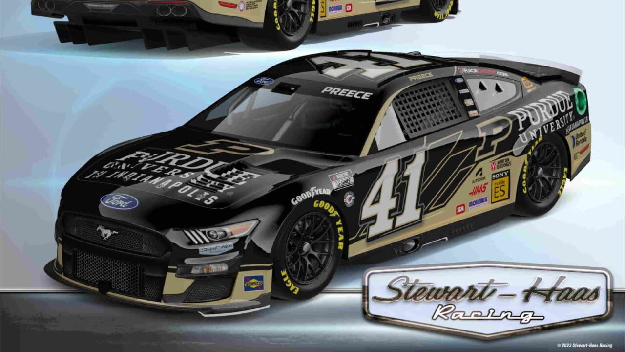 hero image for Stewart-Haas Racing Partners With Purdue University at Indianapolis Road Course