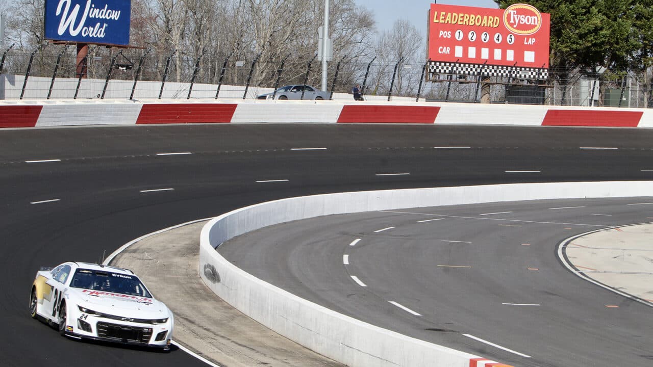 hero image for Drivers Pleased With North Wilkesboro Repave, Tire Fall Off so Far