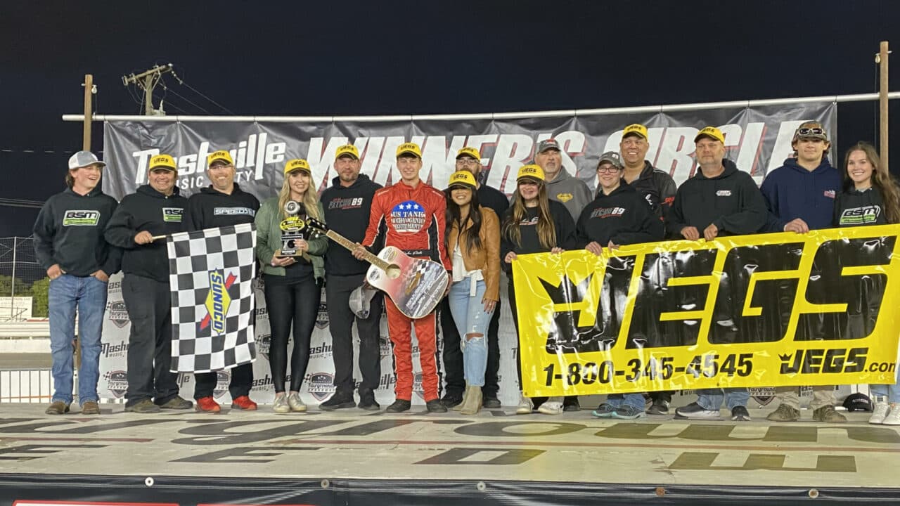 hero image for Fetcho Defends Home Turf in Pro Late Model Win at Nashville Fairgrounds