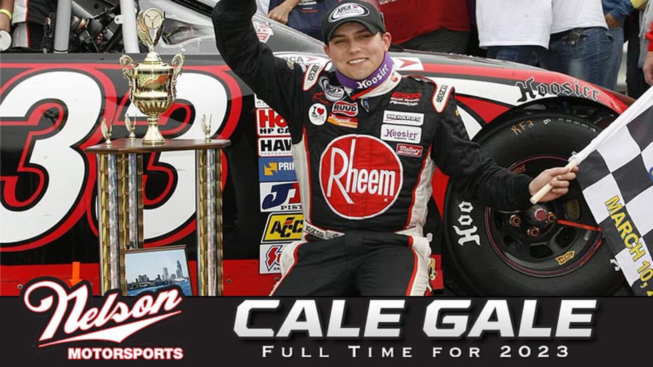 hero image for Cale Gale Joins Nelson Motorsports for Full 2023 CARS Tour Season
