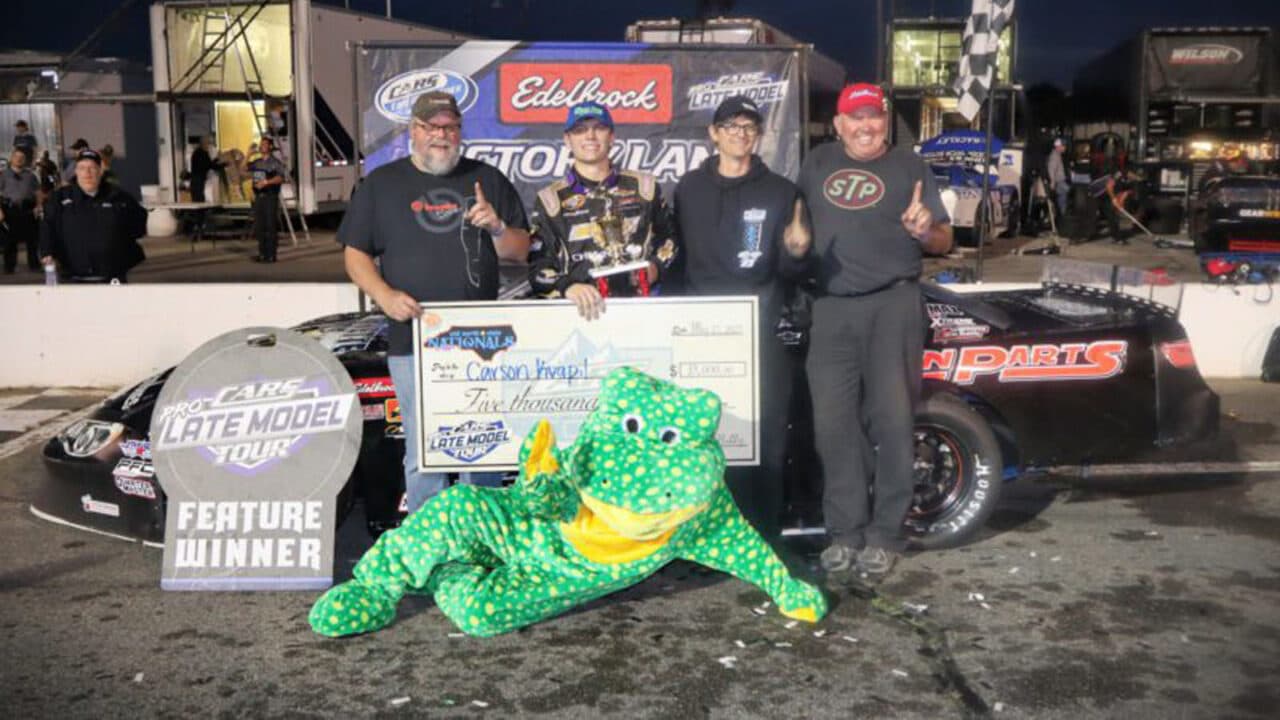 hero image for Carson Kvapil Takes CARS Pro Late Model Win at Tri-County