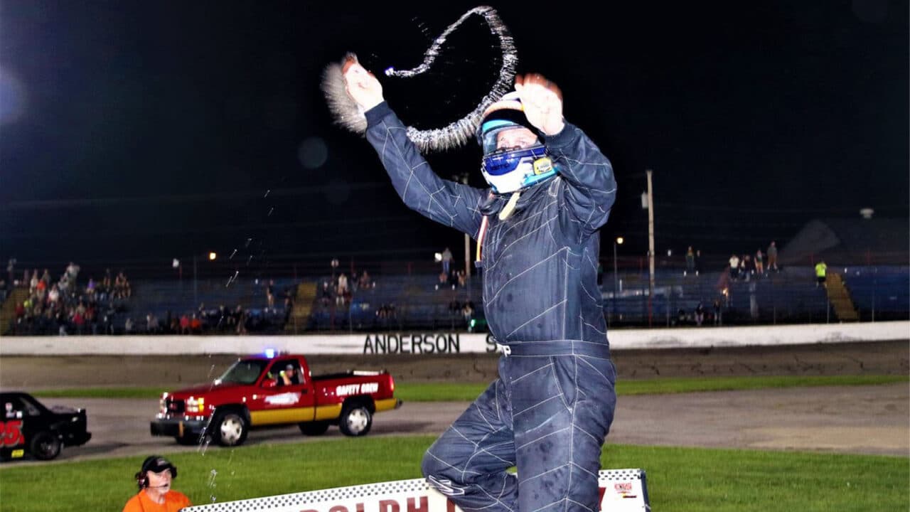 hero image for Clevenger Wins First 150-Lap Race In Vores Compacts History