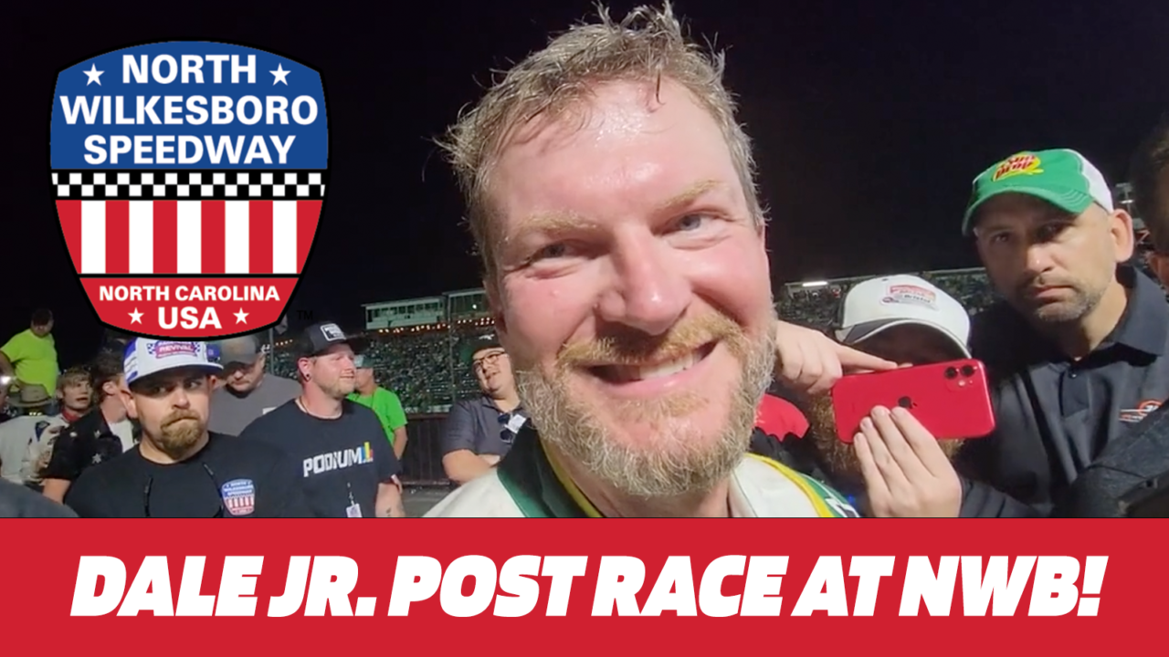 hero image for Dale Earnhardt Jr. - Post Race Interview After His Return To North Wilkesboro