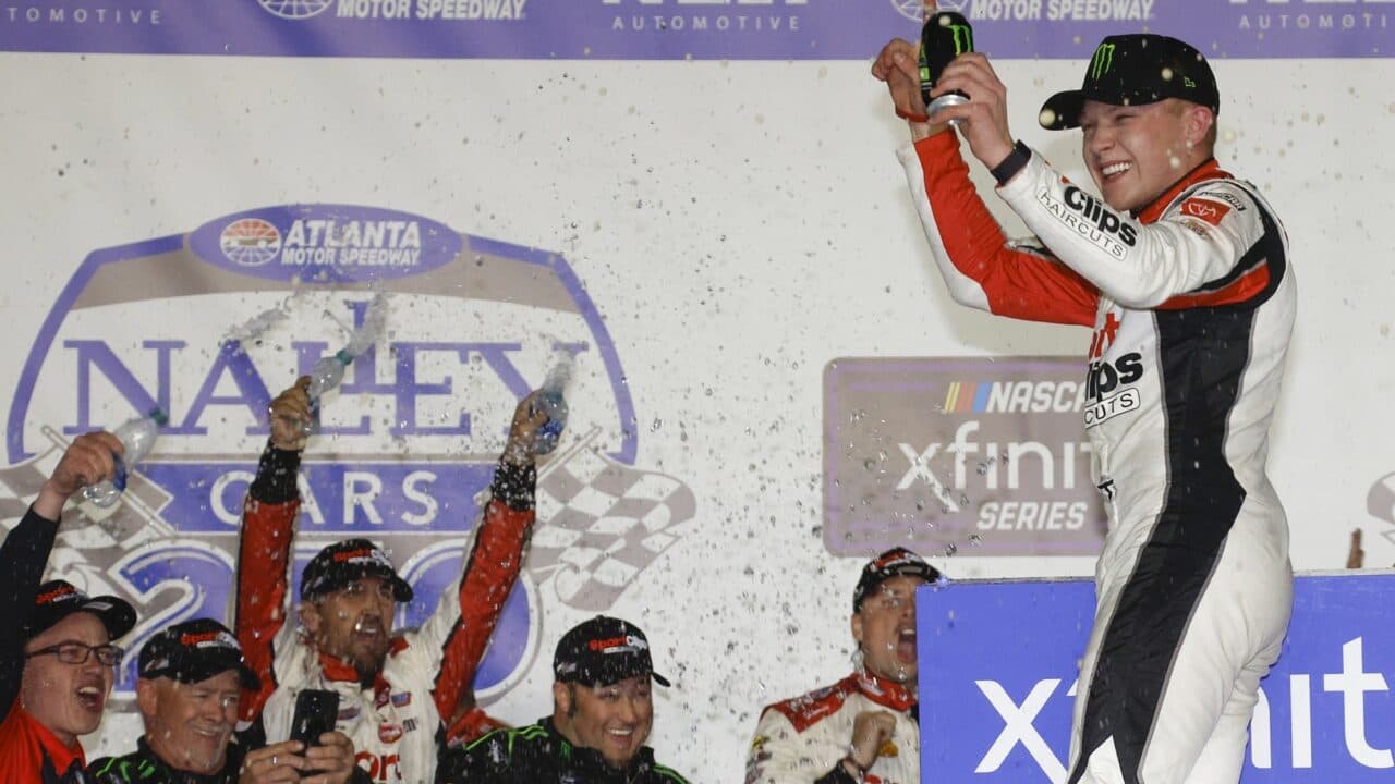 hero image for Dramatic OT Pass Gives Ty Gibbs Second Xfinity Win of 2022
