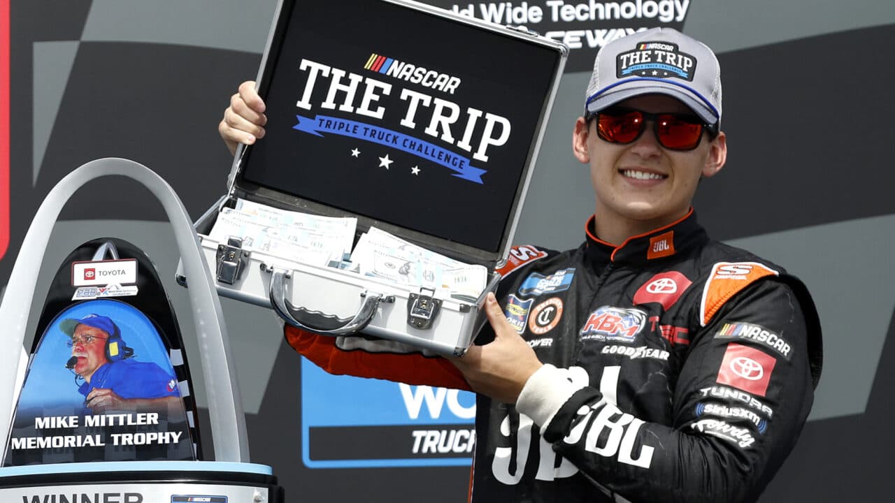 hero image for Corey Heim Earns OT NASCAR Trucks Victory at Gateway
